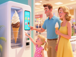 Rivoluzionare il rinfresco: distributori automatici di gelato Huaxin